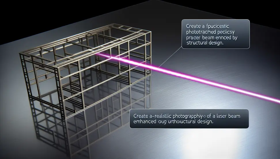 A 3D LiDAR scanner mapping a structure for precise laser system alignment.