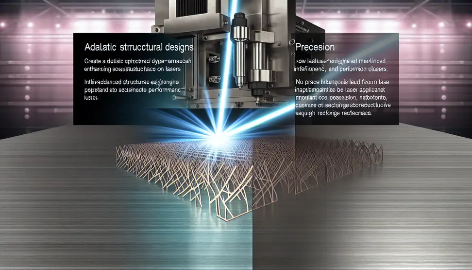 A laser marking machine in an industrial environment with precision structural components enhancing performance.