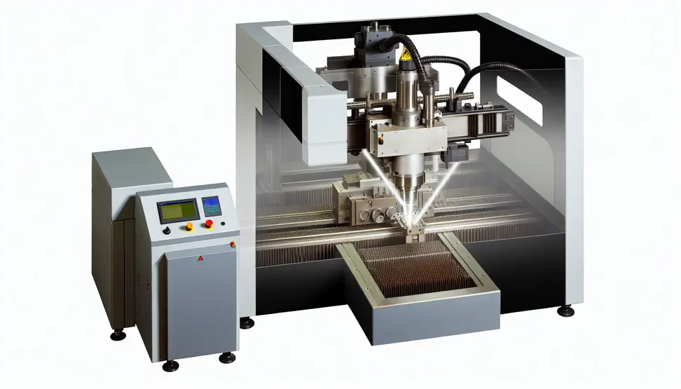 A state-of-the-art laser marking machine showcasing its advanced capabilities on a metal surface.