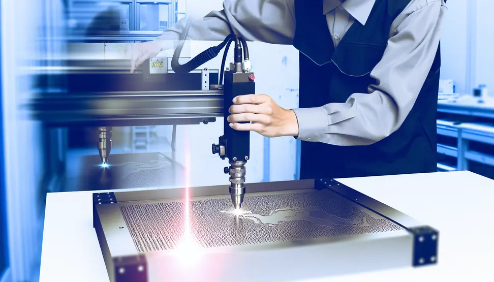 A solid and stable laser engraving setup creating precise and consistent designs.