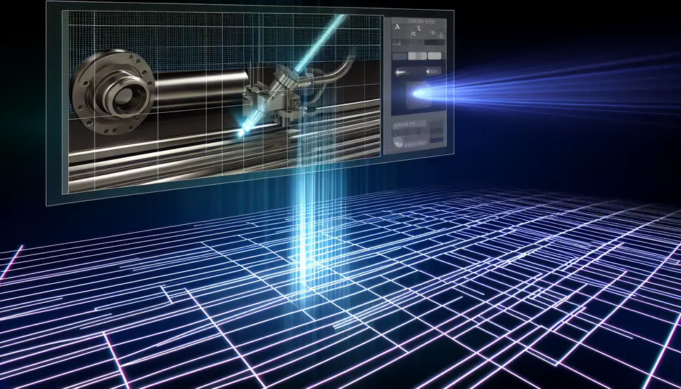 A laser marking machine frame designed for high rigidity and structural integrity.