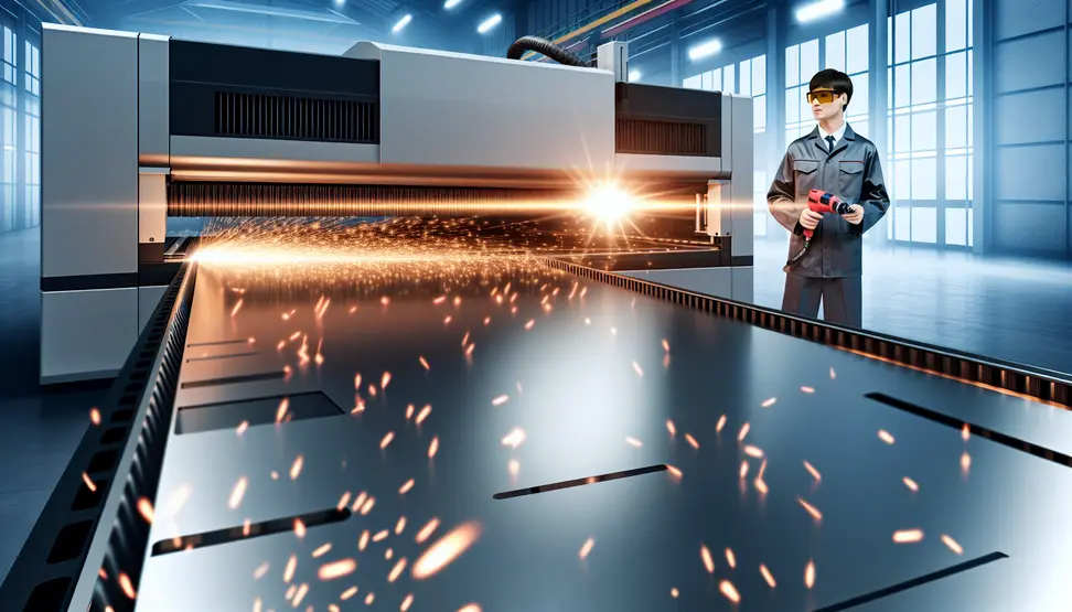 Highly automated laser cutting systems with robotics and advanced software streamline production in a modern facility.